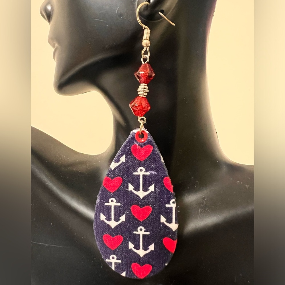 Large oval earrings
